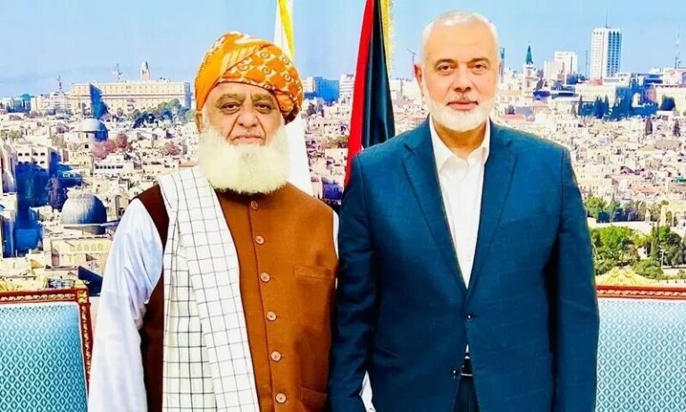 مولانا فضل الرحمان کا اسماعیل ہنیہ کو خط، بچوں کی شہادت پر اظہار تعزیت