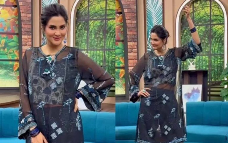 اداکارہ و میزبان فضا کو ان کے مارننگ شو میں بولڈ لباس پہننے پر شدید تنقید کاسامنا