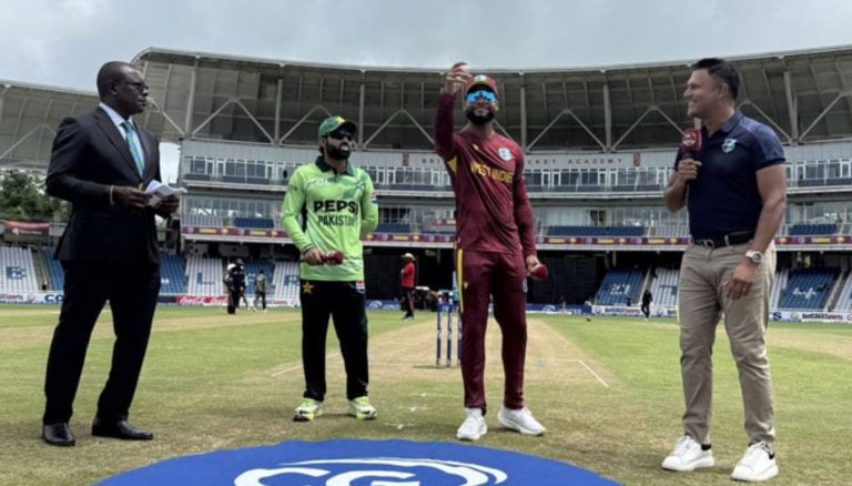 پہلا ون ڈے،پاکستان نے ویسٹ انڈیز کو پانچ وکٹوں سے شکست دیدی